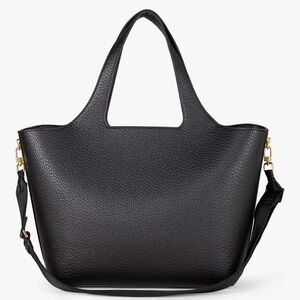 Black Textured Tote Bag